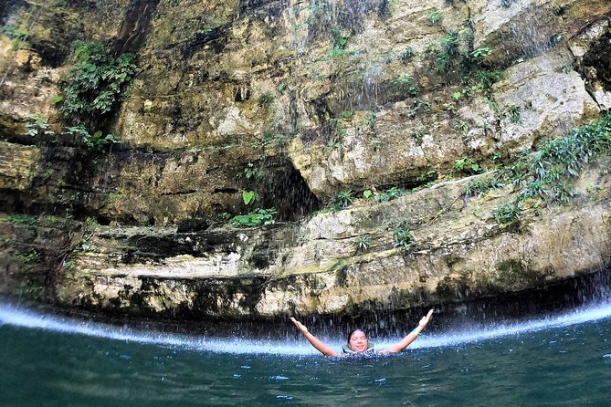 Full-Day Tour Chichen Itza, Valladolid and Cenote open bar in bus - Cenote Maya Park: swimsuit time and photo time
