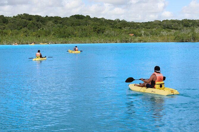 Full day tour to BACALAR, Beach Club, Kayak and an amazing Cenote - Sujuy-Ha lagoon and kayaking near Marmol Beach Club