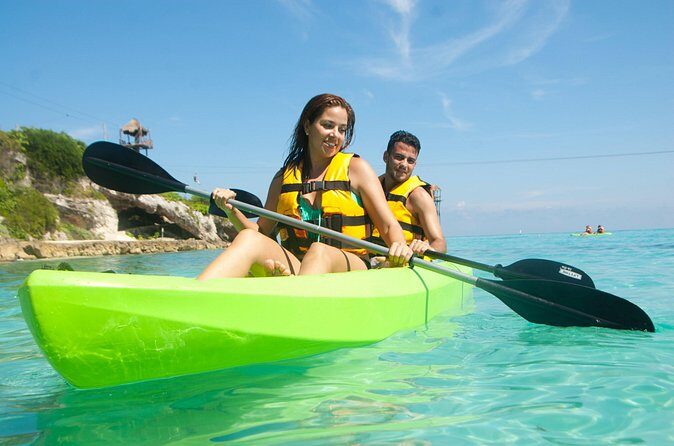 Garrafon Park in Isla Mujeres from Cancun - VIP hammocks and camastros: the comfort upgrade you can actually feel