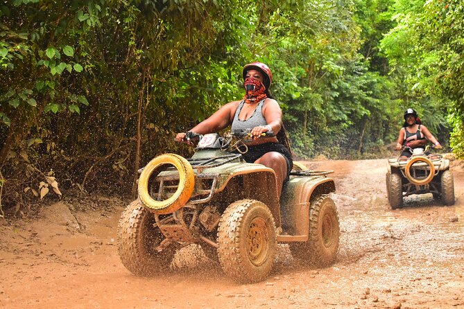 Great Adventure in middle of the Jungle. ATV experience, Ziplines and cenote - Stop 1: The ATV Jungle Track (Rugged Terrain, Real Work)