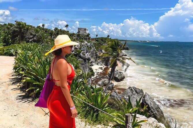Guided tour to Tulum & Cobá ruins + Cenote + Buffet + PDC - Tulum’s cliffside Maya city: what you’re really seeing