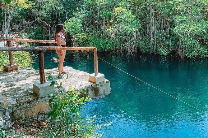 Half-day Excursion to the Mayan Ruins of Tulum, Cenote & lunch - Stop 2: Cenote Taak Bi Ha swim and snorkeling (the main event)