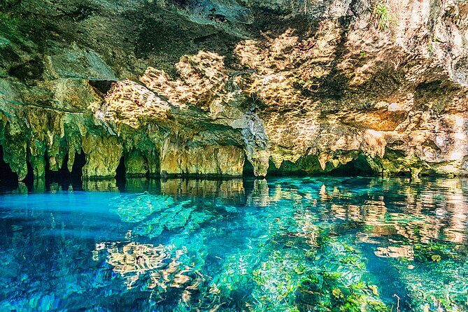 Half day Tulum Archeological site & Underground river with Lunch - A short Tulum day with ruins plus cenotes