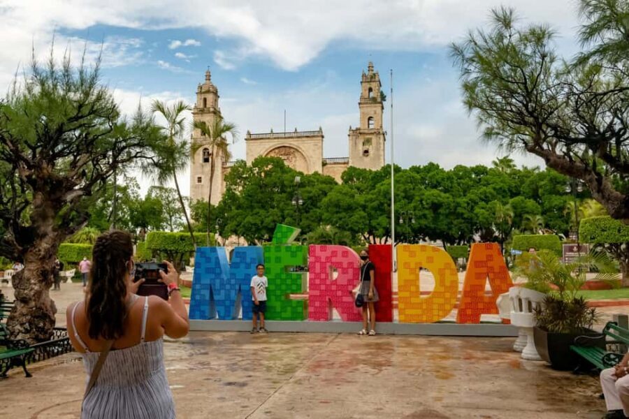 Historical and cultural tour in Merida, Yucatan, Mexico - The cathedral and Montejo house: seeing power become stone