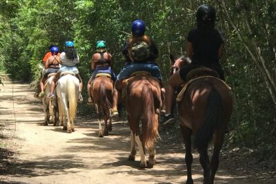 Horseback, ATV´s, Ziplines, Cenote, Hanging bridge Lunch and Round Trip Included - ATV Jungle Roads: Your Own Ride, With Safety and Fumes in the Mix