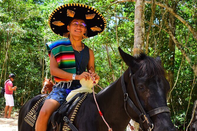 Horseback Ride, ATVs (Shared), Cenote & Ziplines! From Playa Del Carmen - Horseback Riding: The Slower Segment That Helps Your Body Recover