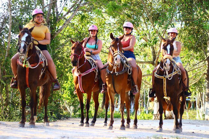 Horseback Riding Cenote, Zipline.Transportation & Tequila Tasting - The Zipline Circuit and Hanging Bridges: Real Jungle Views