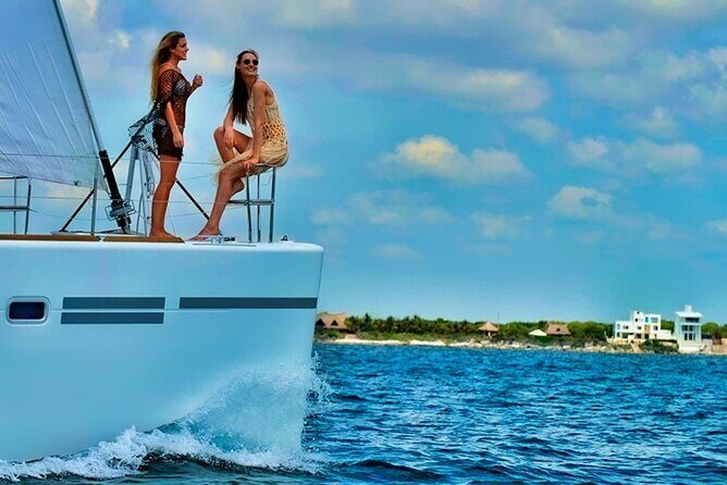 Isla Mujeres Catamaran Sailing Experience with Lunch & Open Bar - Entering The Day: From Marina Albatros to Isla Mujeres