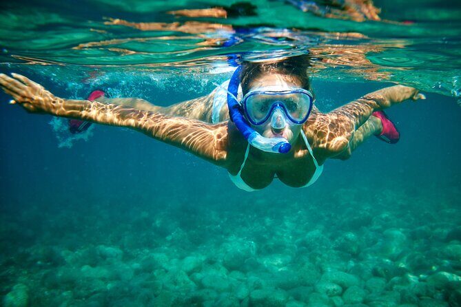 Isla Mujeres Catamaran Sailing Experience with Lunch & Open Bar - Open-Sea Snorkeling: Time in the water, gear, and age limits