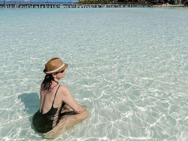 Isla Mujeres Catamaran Tour: Snorkel & Beach Adventure - El Meco reef snorkeling and the underwater statues stop