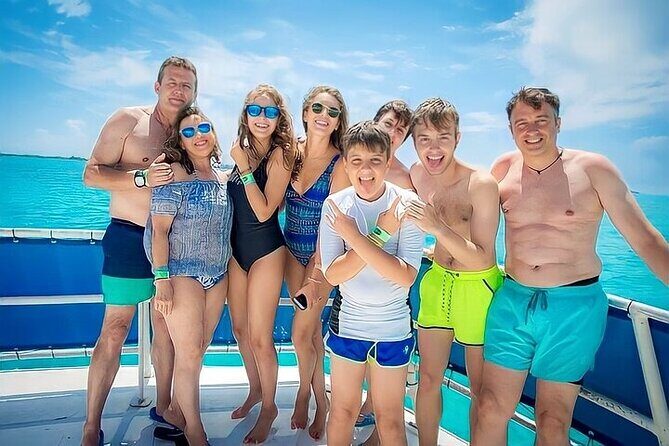 Isla Mujeres Catamaran Unlimited! from Cancun & Playa del Carmen - Open bar at sea, then beach club time with loungers and buffet