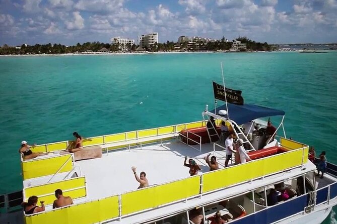 Isla Mujeres Catamaran Unlimited! Transportation from Playa del Carmen - Stop 1 at Punta Sam Reef: snorkeling with rules that keep it fair
