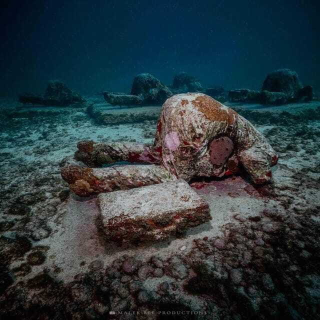 Isla Mujeres: MUSA and the Manchones Reef: 2 Tank Dive Tour - MUSA underwater museum at 9m/30ft: art you see up close (and why it works)