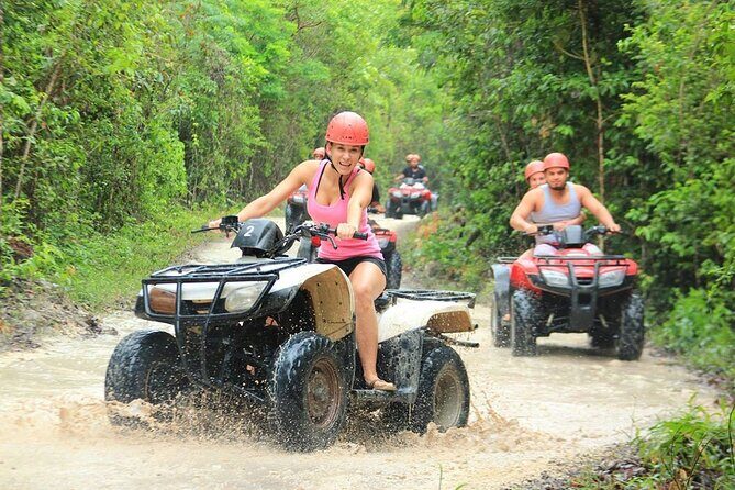 Jungle Adventure! ATV's (shared), Ziplining and Cenote Cancun & Playa Del Carmen - ATV Time in the Ecological Park: Shared Rides and Key Rules