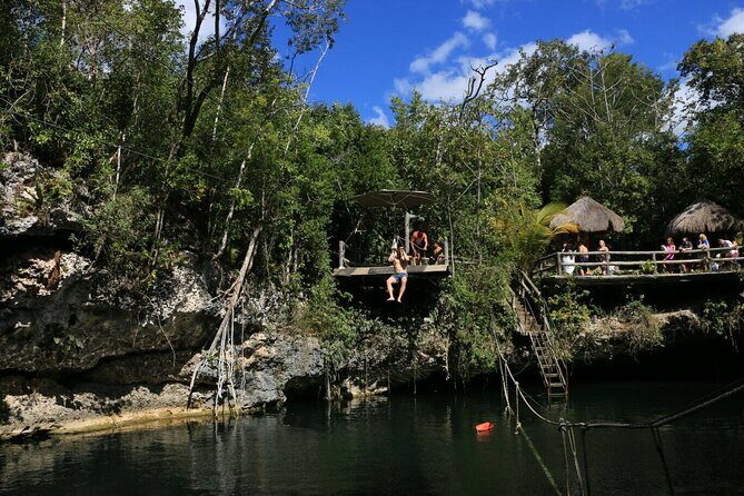 Jungle Adventure from Cancun: ATVs, ziplines, cenote and fun! - Cenote Swim: Your Cool-Down in Sacred Water