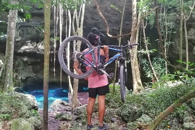 Jungle Bike Tour from Playa del Carmen with Bath in a Cenote - Arriving at the Cenote: Clear Water, Cavern Vibes, and Jump Options