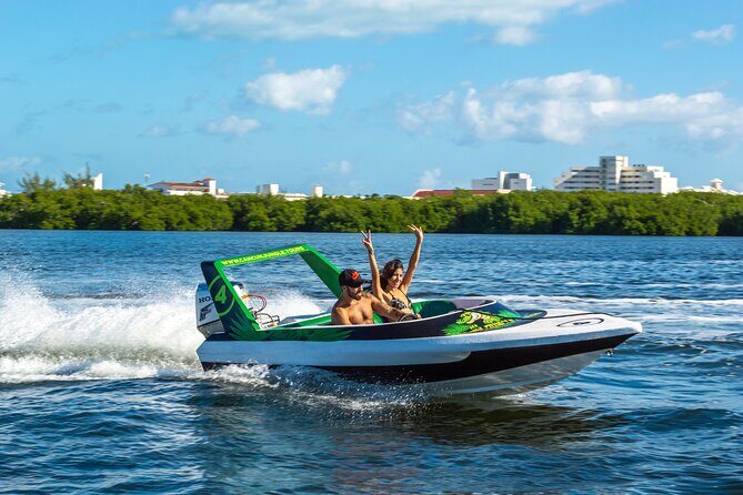 Jungle Tour Adventure Cancun: Jungle Tour Cancun Explore - Stop 1 at Marina Chac Chi: Boat Briefing, Bridge Views, and the First Lagoon Turn