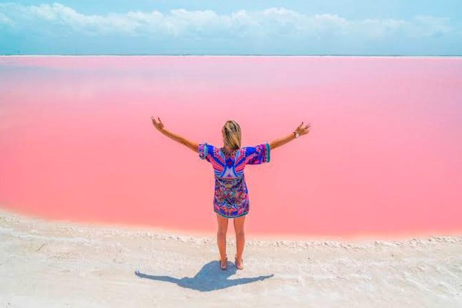 Las Coloradas Tour! Boat Ride, Lunch & Rio Lagartos from Cancun - Las Coloradas pink lakes: getting the most color with less stress