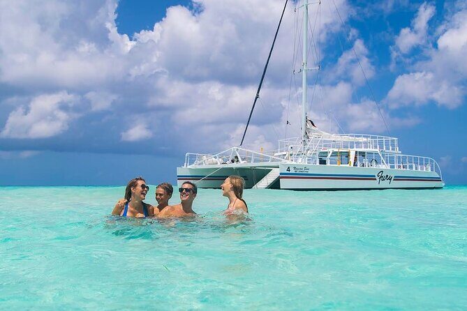 Luxury Cozumel Catamaran: Snorkel, Beach Club & Relaxation - Fury beach club and its water park style fun