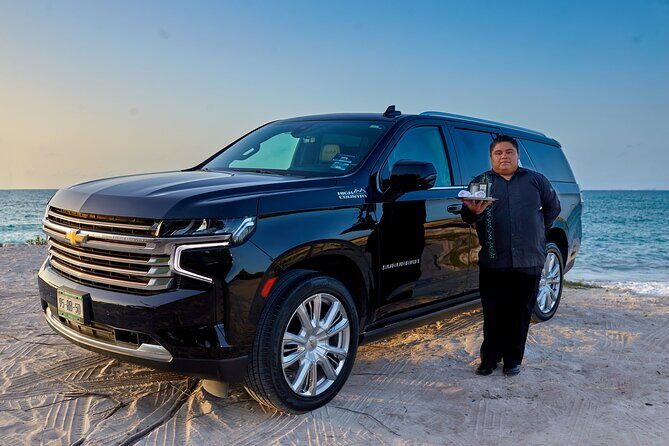 Luxury Suv departures from Tulum to Cancun Airport - On-board comfort with STP Caribe: safe, punctual, and staff-first