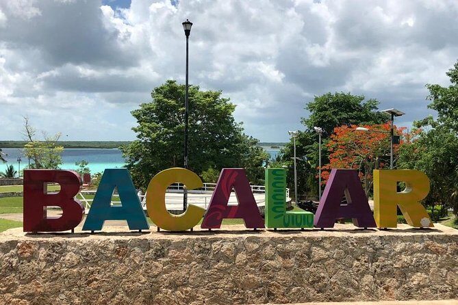 Magical BACALAR TOUR with Pontoon Boat ride. (Transportation + Breakfast + Food) - Lunch in Bacalar Town: Fort Views and the Bacalar Letters Photo