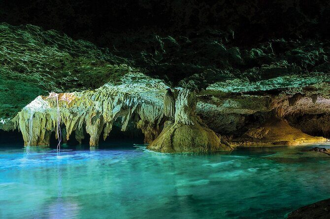 Maya Adventure from Cancun Coba and Tulum Ruins with Cenote swim - Parque de Cenotes Yax-Muul: swim rules, bats, and photo limits