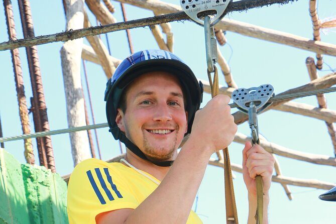 Maya ATV with Cenote and Zipline from Tulum - Rappel down 4 meters: short, sporty, and not for the faint-hearted