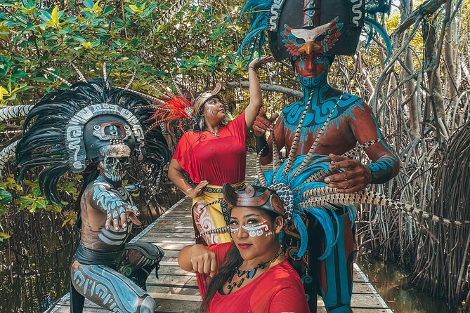 Mayan Ritual + Speed Boat Tour + Snacks - Stop 3 in Cancun: Mayan tasting with Yucatecan flavors and natural beverages