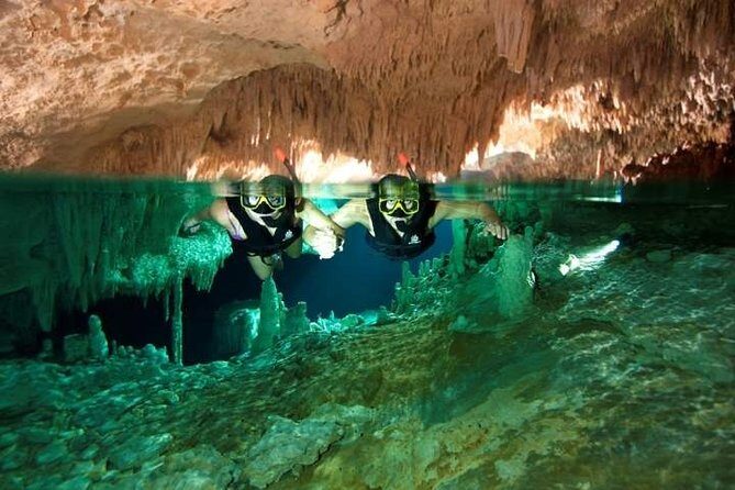 Playa del Carmen Amazing Secret River with Buffet and Drinks - The swim portion: short, guided, and gear-assisted