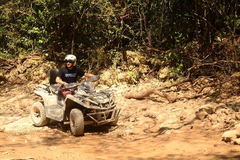 Playa del Carmen: ATV Xtreme & Zipline Experience - 450cc Can-Am ATV in the Mayan jungle: what riding feels like