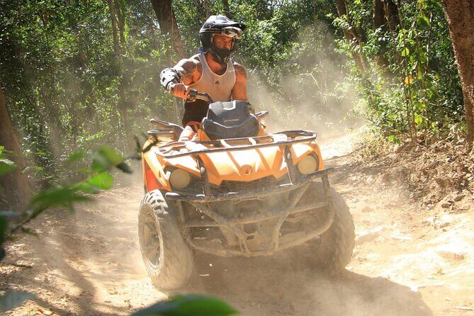 Playa del Carmen Maya Adrenaline Day ATV Zipline and Cenote - Cenote Swim: The Turquoise Cool-Down Phase
