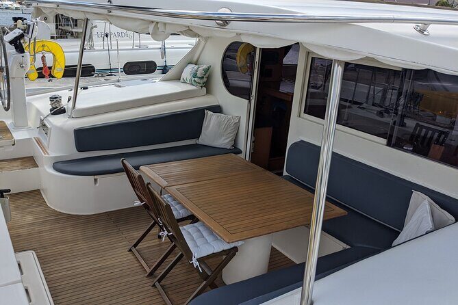 Private 6 Hrs 47 ft. Catamaran Snorkel & Cielo Charter (30p. max) - Crew Style on This Charter: Attentive, Friendly, and Safety-Focused