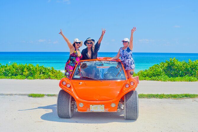 Private Buggy Tour in Cozumel, Snorkel & Lunch: All Inclusive - Skyreef Beach Club snorkeling from shore with a certified guide
