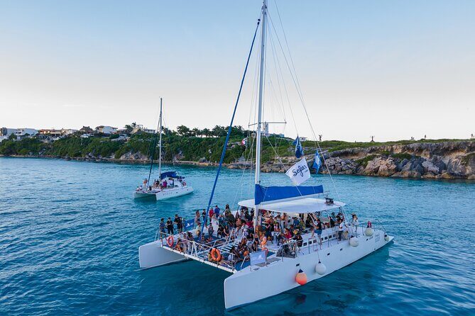 Private Catamaran from Cancun to Isla Mujeres | For up to 100 pp - The 4-hour plan: snorkeling stop, Playa Norte time, and the ride back
