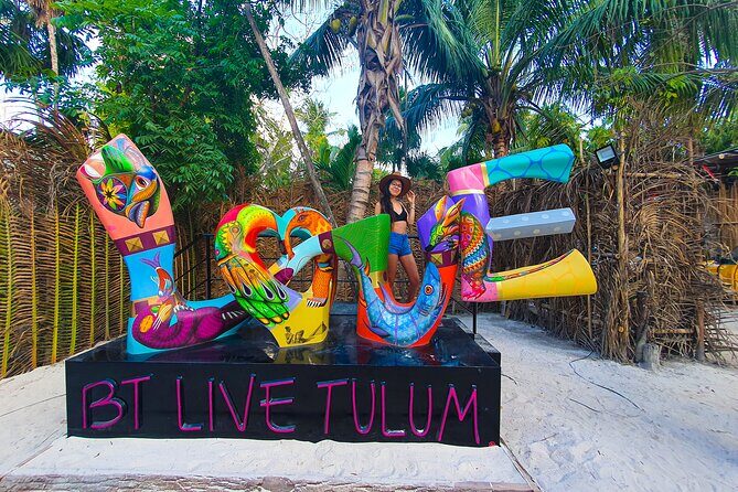 Private City Tour Tulum - Stop 1: Sfer Ik Tulum wood gallery, crafts, and monuments