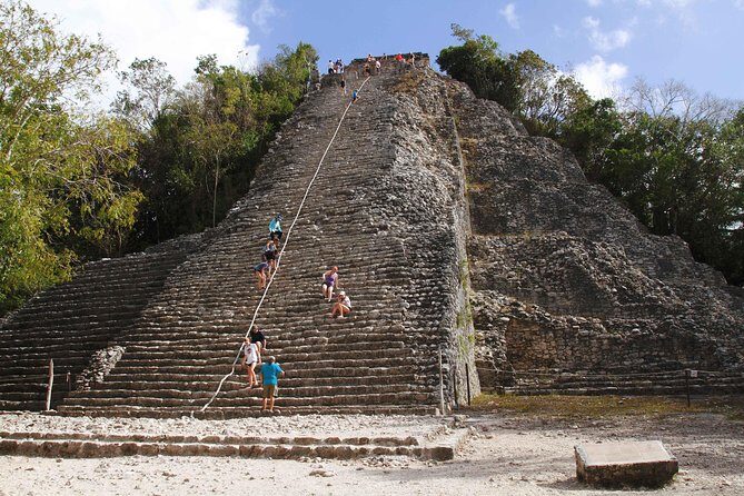 Private Day Tour to Chichen Itza, Coba and Cenote Ik Kil - Coba and the Nohoch Mul Views: Climb Time for People Who Want More