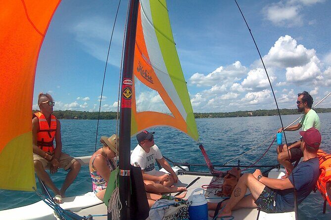 Private Eco-Tour on a Recreational Catamaran with Kayaks Included - The 7 colors part: islands, cenotes, and real swim time