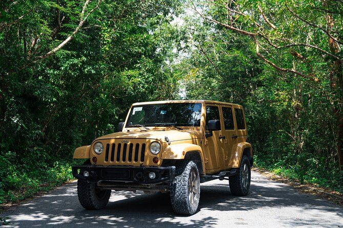 Private Jeep Tour Full Experience and ATV with Caverns & Cedral - Skyreef Beach Club snorkeling: reef time with gear and facilities
