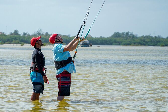 Private Kiteboarding lesson in Cancun - Isla Blanca Lessons Work Because the Water Is Learn-Friendly