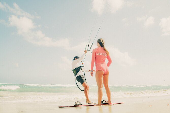 Private Kitesurfing Lessons in Tulum with a Private Beach Access 3hrs - Session 2: power drag, controlled water starts, upwind vs downwind