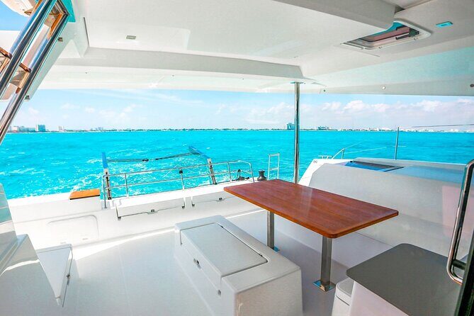 Private Luxury Catamaran Cancun to Isla Mujeres | For up to 30 pp - Sipping your way across the sea: the open bar experience