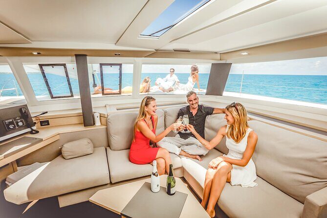 Private Luxury Catamaran Cancun to Isla Mujeres | For up to 30 pp - Optional swap: 1 hour to explore Isla Mujeres instead of water time