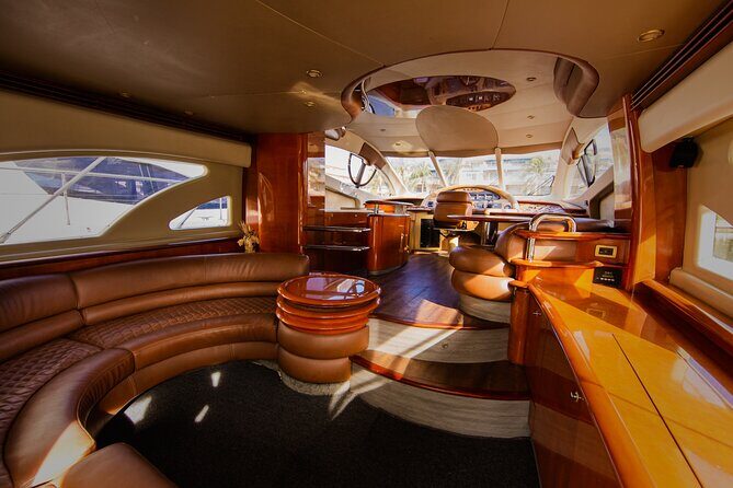 Private Luxury Sunset Dinner Cruise – 51' Leopard Yacht in Cancun - Crew Service That Keeps the Evening Moving