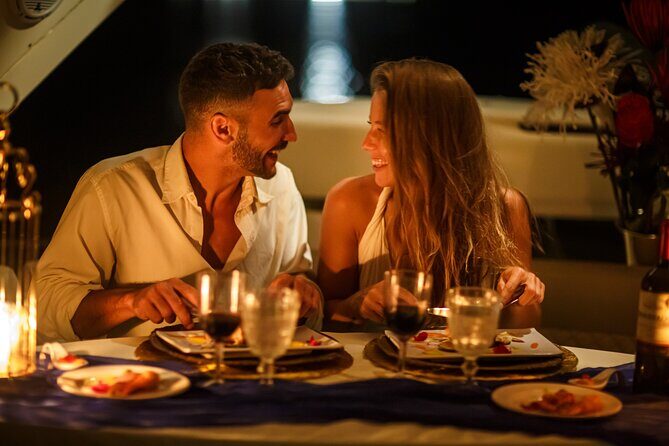 Private Luxury Sunset Dinner Cruise – 51' Leopard Yacht in Cancun - Route Freedom: Puerto Cancún and Isla Mujeres at Your Pace