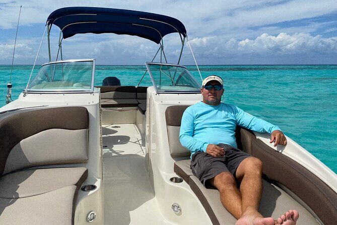 Private snorkeling with 23ft Sea Ray in San Miguel de Cozumel - Price and value: $765 for up to 6 with lunch, gear, and a private boat
