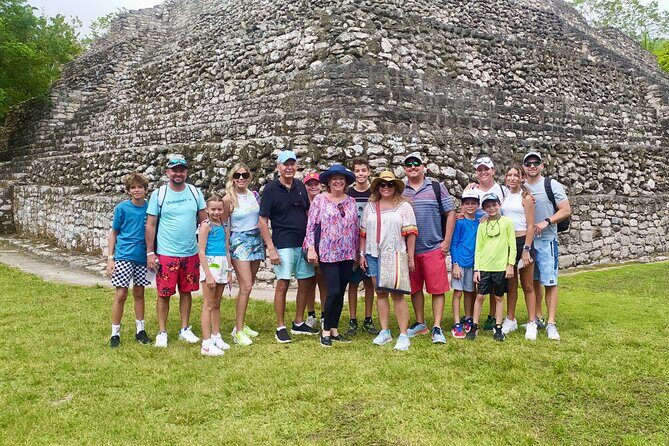 Private Tour: All Inclusive Chacchoben Mayan Ruins Tour - Mahahual sign and lighthouse: the calm finish by the sea