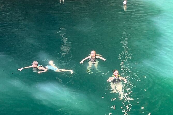 Private Tour to Chichén Itzá with Cenote Experience - Cenote Saamal: wooden stairs, cavern light, and time to swim