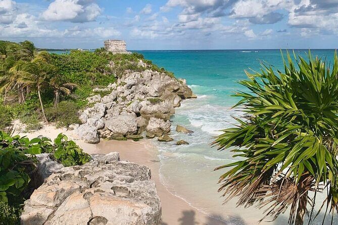 Private Tour Tulum Tortugas Cenote Beach All Inclusive - Entering Tulum’s Cliffside Mayan World