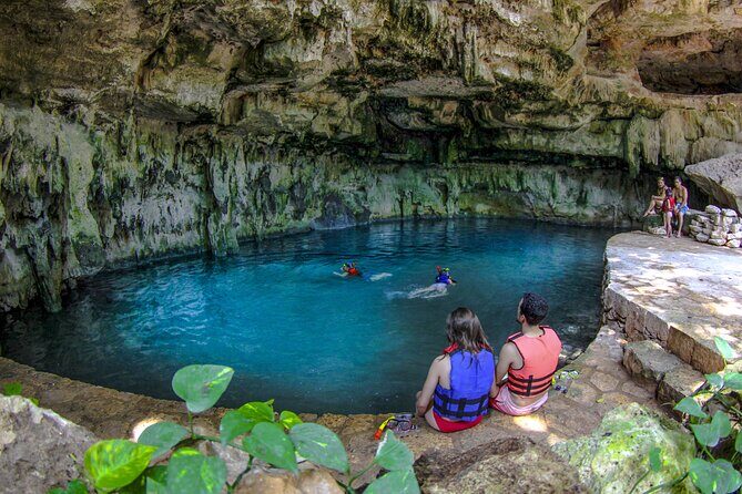 Private tour Uxmal Ruins plus Mucuyche Hacienda and Cenotes - Cenote Carlota and Cenote Azul: how the swim portion works in real life