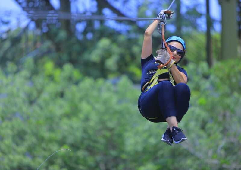 Puerto Morelos: Jungle ATV Adventure, Ziplines and Cenote - Zipline circuit through the trees: 10 lines, lots of stairs, real views